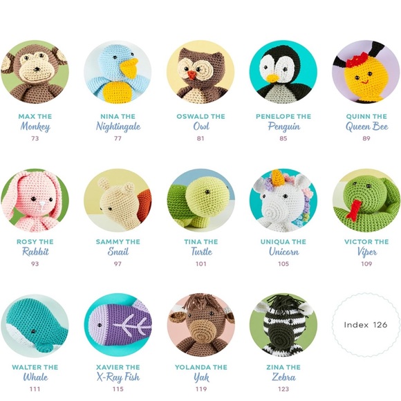 🩷🩵Crochet Cute Critters: 26 Easy Amigurumi Patterns - Picture 3 of 9